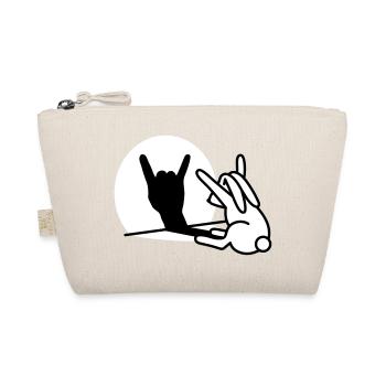 Rabbit Shadow Hand ROCK Music HARD ROCK Fan - Organic Pouch - nature - Front