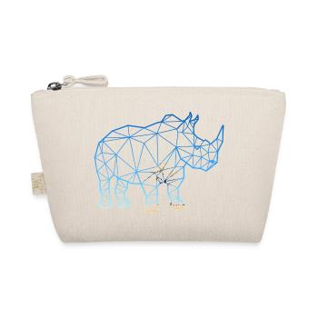 Rhinoceros in polygon style - Organic Pouch - nature - Front