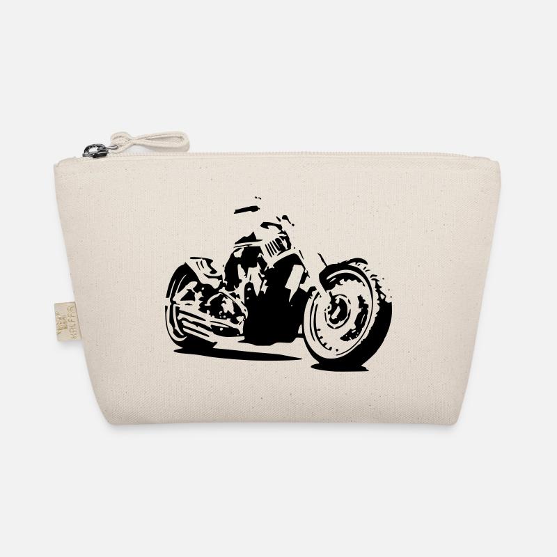 Motorcycle Chopper - Bio-Täschchen - Natur