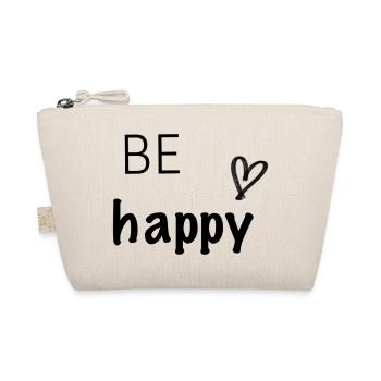 Be happy - Organic Pouch - nature - Front