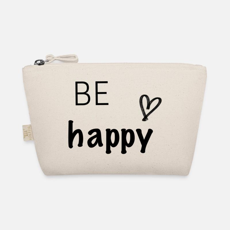 Be happy - Organic Pouch - nature
