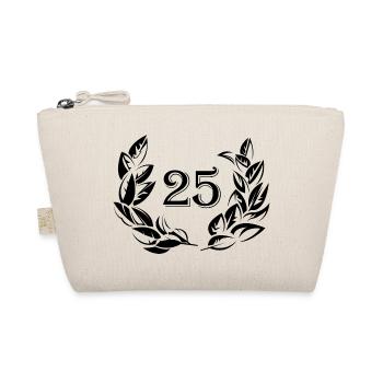 25 years anniversary jubiläum jahre lorbeer Symbol - Bio-Täschchen - Natur - Vorne