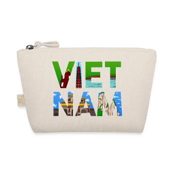 Vietnam story bridge mountain skyscraper I gift - Organic Pouch - nature - Front
