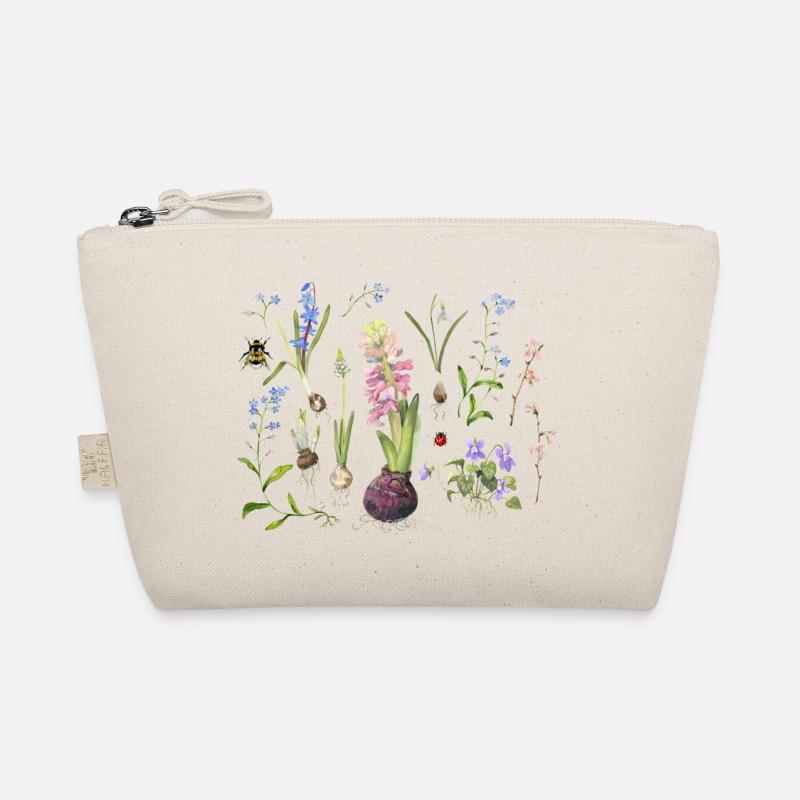 Frühlingsblumen - Bio-Täschchen - Natur