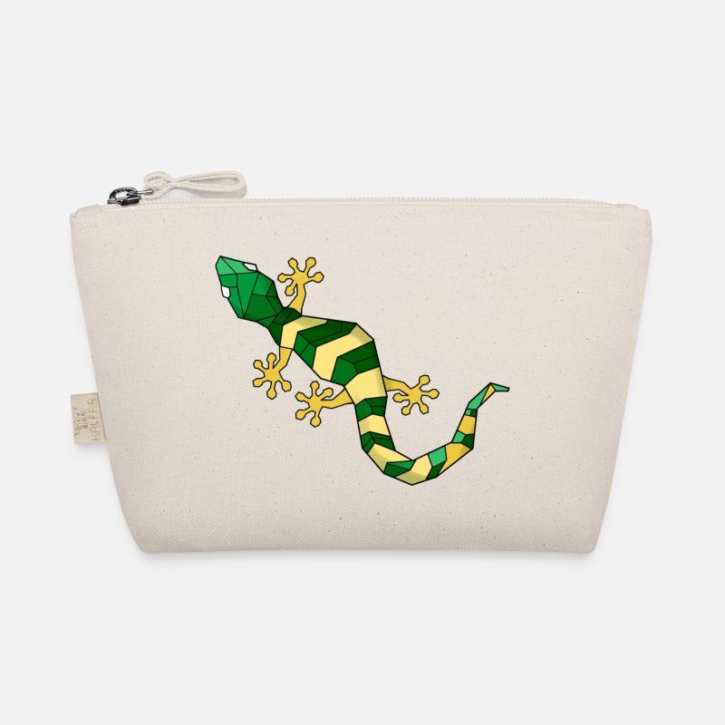 Geometric lizard Organic Pouch