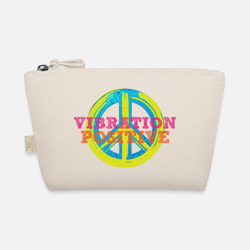 T-Shirt positive Vibration. - Bio-Täschchen - Natur