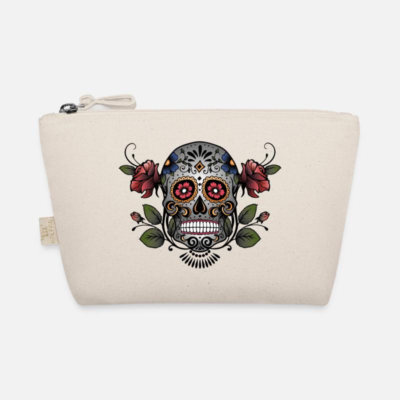 Sugar Skull Bio-Täschchen