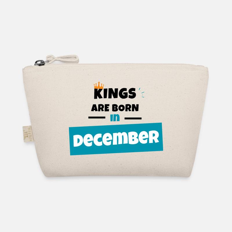 Kings are born in December - Bio-Täschchen - Natur