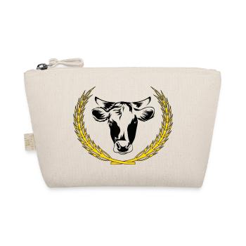 Cow with ear of wheat - Organic Pouch - nature - Front