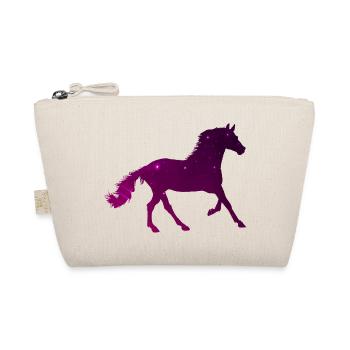 Sternenpferd - Süß Reiten Galaxy Pferd Geschenk - Bio-Täschchen - Natur - Vorne