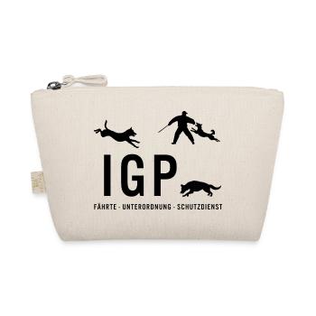 IGP Hundesport - schwarz - Bio-Täschchen - Natur - Vorne