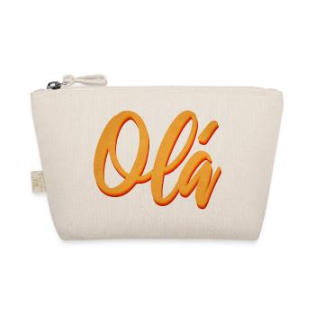 Olá Orange Script Tee - Bio-Täschchen - Natur - Vorne