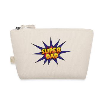 Superdad – Comic Logo for Hero Fathers - Organic Pouch - nature - Front
