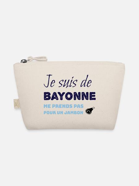 Je suis de Bayonne Me Prends pas pour un jambon - Trousse biologique - nature - Devant