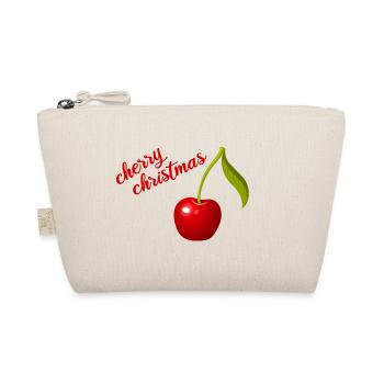 cherry christmas - Bio-Täschchen - Natur - Vorne