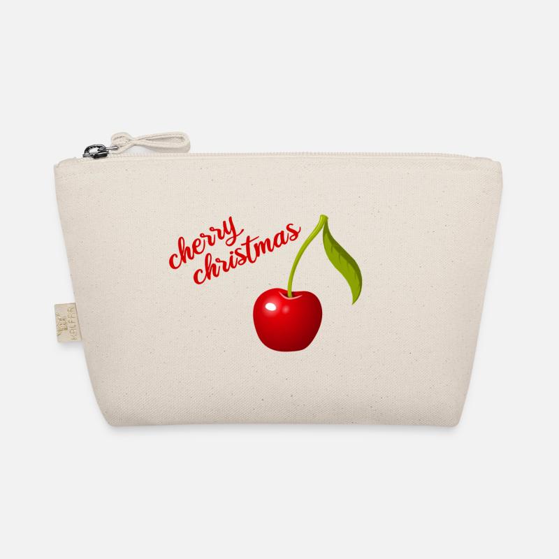 cherry christmas Bio-Täschchen