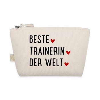 Beste Trainerin der Welt - Bio-Täschchen - Natur - Vorne
