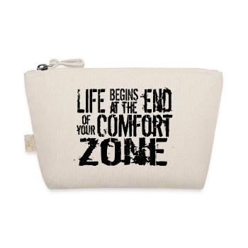 Life begins at the end of your comfort zone - Bio-Täschchen - Natur - Vorne