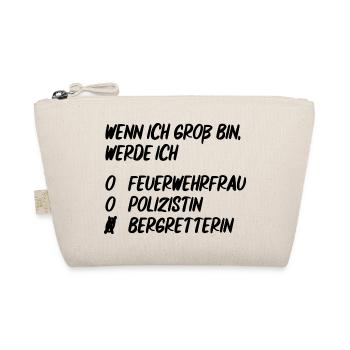 Ich werde Bergretterin - Bio-Täschchen - Natur - Vorne