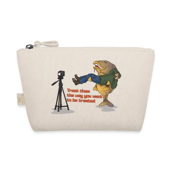 Funny Carp Fishing Design Catch and Release Humor - Organic Pouch - nature - Front