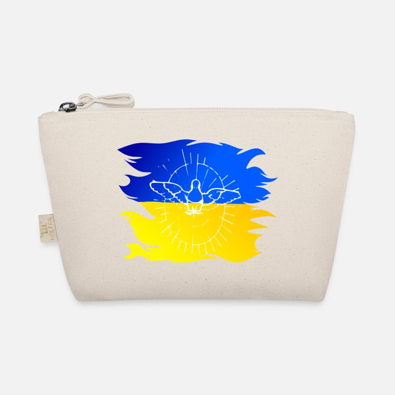 Drapeau de l’Ukraine avec colombe de la paix Trousse biologique