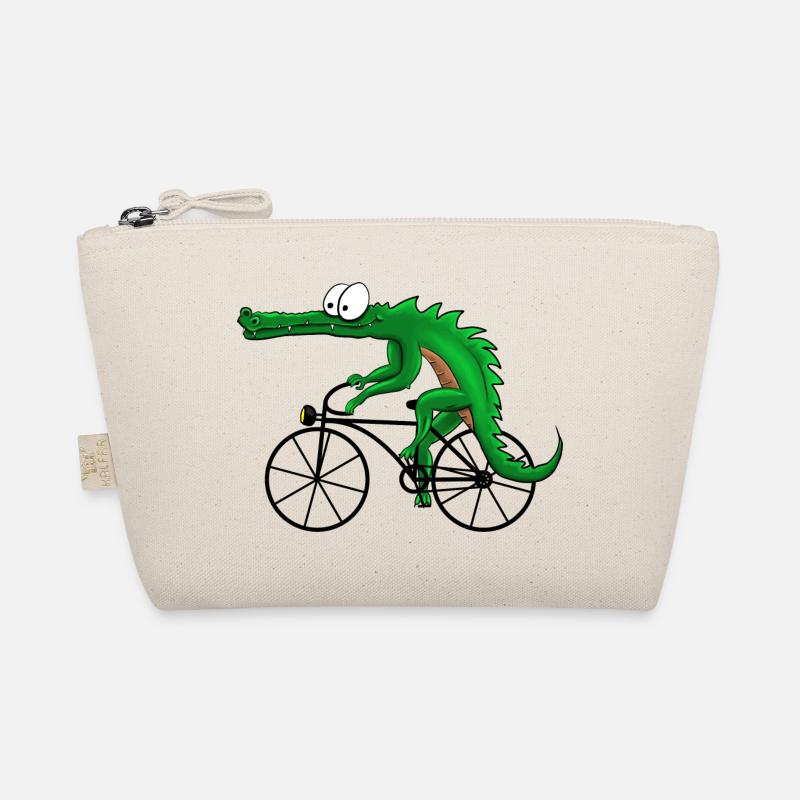 Crocodile avec vélo - Trousse biologique - nature