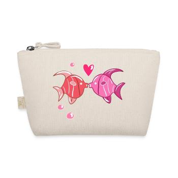 amoureux coeur animaux poisson doux - Trousse biologique - nature - Devant