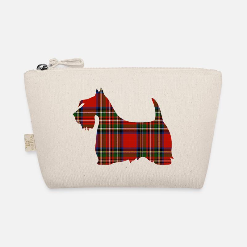 Tartan Scottie - Bio-Täschchen - Natur