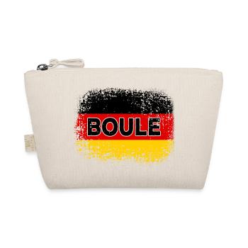 Boule Deutschland Fahne Pétanque Spieler - Bio-Täschchen - Natur - Vorne