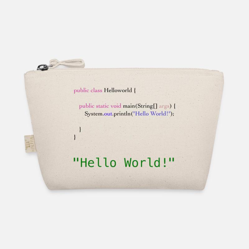 Hello World Code - Bio-Täschchen - Natur