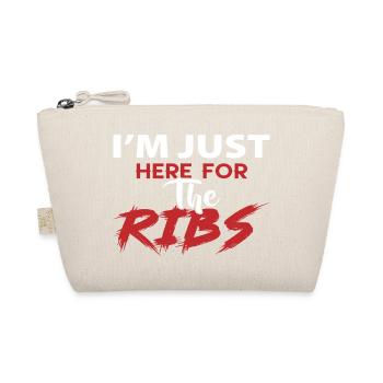 I´m just here for the Ribs - Bio-Täschchen - Natur - Vorne