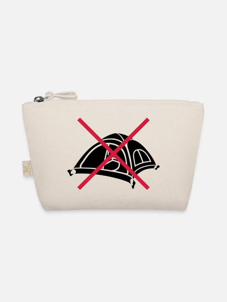 Forbidden Stay outside Tent - Organic Pouch - nature - Front