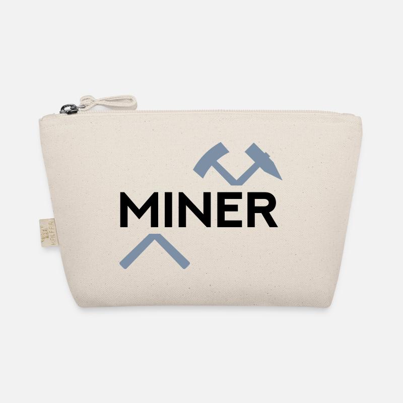 Miner (Schlägel und Eisen zerteilt) Bio-Täschchen
