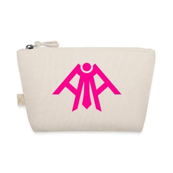 Tshirt rose Fille Gamer Cyber Punk Fluo Ange A.I. - Trousse biologique - nature - Devant