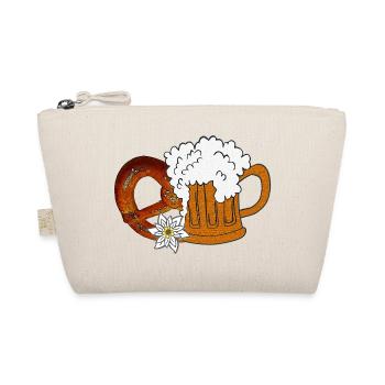Bierglas, Volksfeste, Brezel mit Bierhumpen - Bio-Täschchen - Natur - Vorne