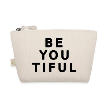 Beautiful word beauty cool funny pun motif 1 - Organic Pouch - nature - Front