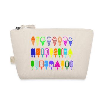 Ice cream in style in many colors - Organic Pouch - nature - Front