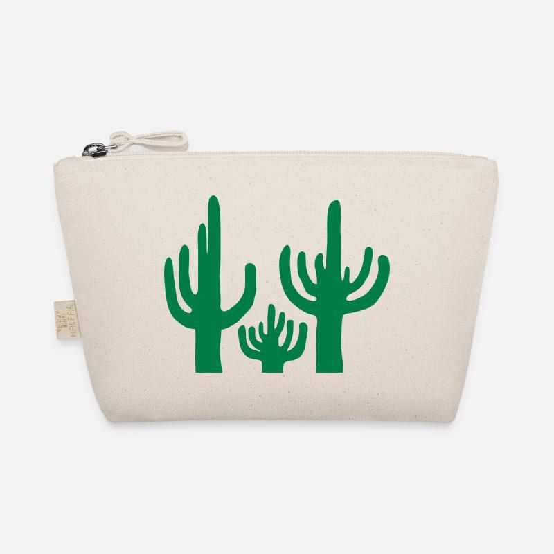 3 Cactus Desert Silhouette Organic Pouch