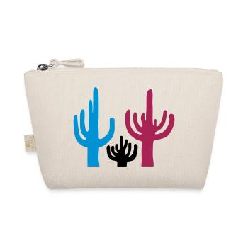 Colorful 3 Cactus Desert - Organic Pouch - nature - Front