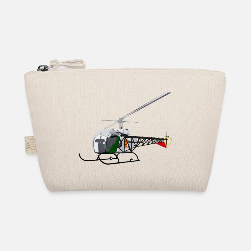 Hubschrauber, Helikopter - Bio-Täschchen - Natur