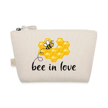 bee in love comic bee bee bee heart - Organic Pouch - nature - Front