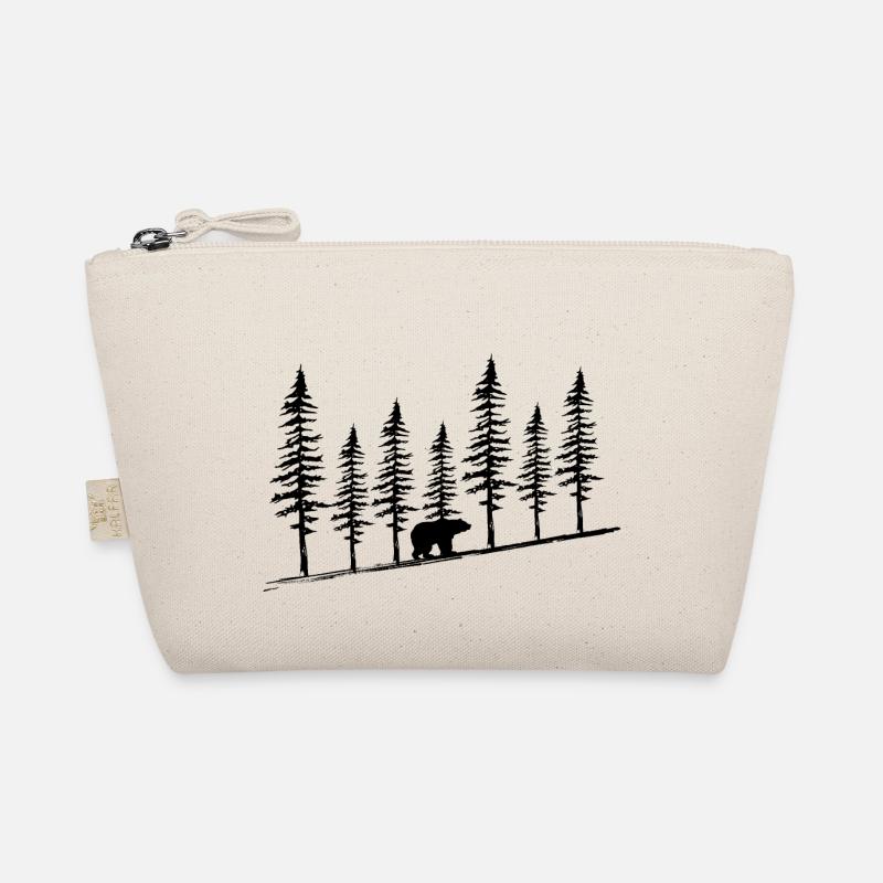 Landscapes Bear Tree line Organic Pouch