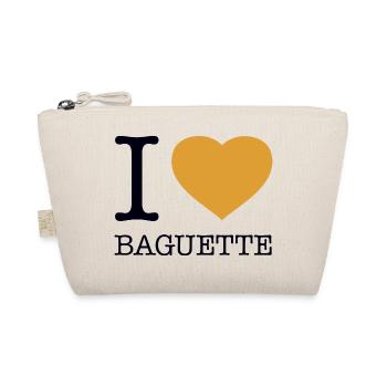I LOVE BAGUETTE France - Organic Pouch - nature - Front