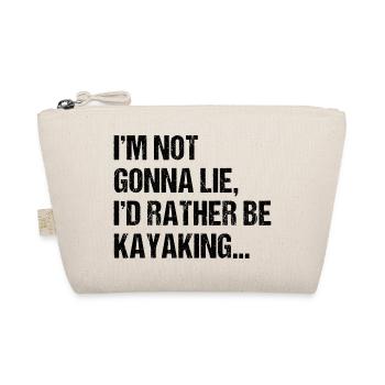 I'm Not Gonna Lie I'd Rather Be Kayaking Rowing Ca - Bio-Täschchen - Natur - Vorne
