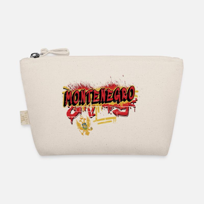 Drapeaux du Monténégro Graffiti Design Trousse biologique