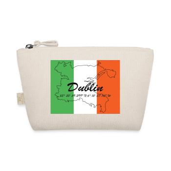 Dublin - Hauptstadt mit GPS & Flagge - Bio-Täschchen - Natur - Vorne