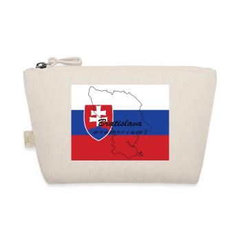 Bratislava - Hauptstadt mit GPS & Flagge - Bio-Täschchen - Natur - Vorne