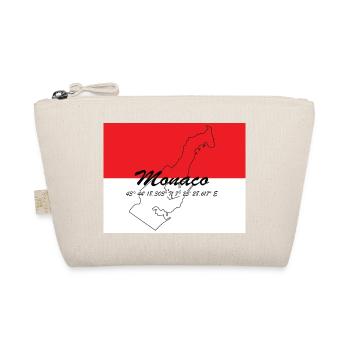 Monaco - Stadtstaat mit GPS & Flagge - Bio-Täschchen - Natur - Vorne