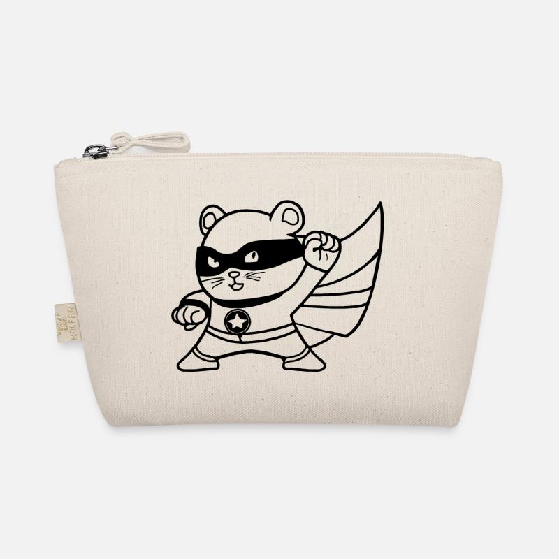 Hamster Superheld Geschenkidee Bio-Täschchen