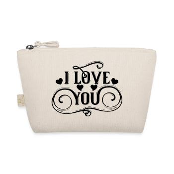 I love you - Organic Pouch - nature - Front